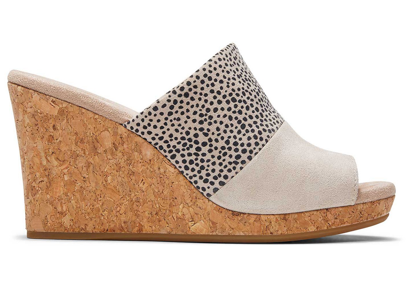 Toms Wedge Damskie Beżowe - Monica Mule Heel - 97NPOZXQW